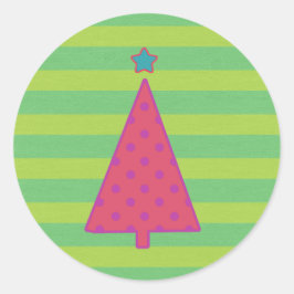 Vrolijk en helder, Kerst sticker voor enveloppen