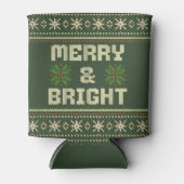 Vrolijk en helder kerst trui Nordic Knit Blikjeskoeler (Voorkant)