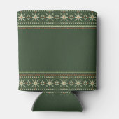 Vrolijk en helder kerst trui Nordic Knit Blikjeskoeler (Achterkant)