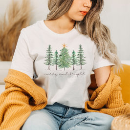 Vrolijk en helder kerstboom Shirt