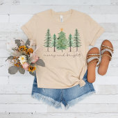 Vrolijk en helder kerstboom Shirt