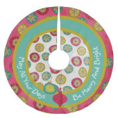 Vrolijk en helder kerstboomrok kerstboom rok (Voorkant)