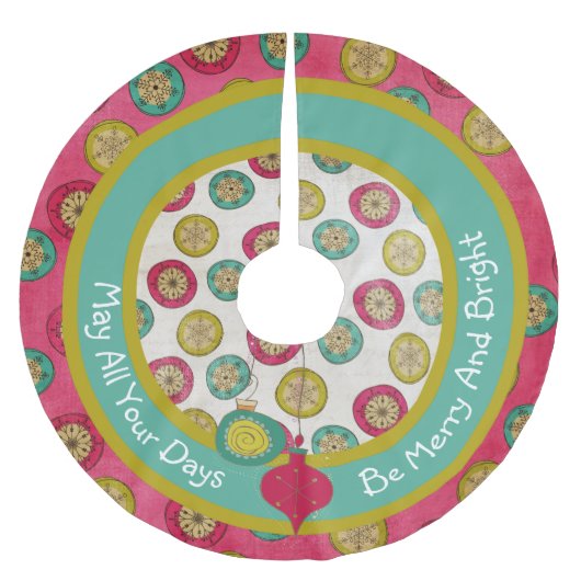 Vrolijk en helder kerstboomrok kerstboom rok (Voorkant)