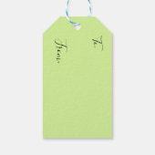 Vrolijk en helder kerstfeest cadeaulabel (Achterkant)