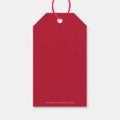 Vrolijk en helder kerstfeest cadeaulabel (Achterkant)