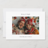 Vrolijk en helder kerstfeest feestdagenkaart (Voorkant)