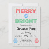 Vrolijk en helder kerstfeest kaart (Voorkant)