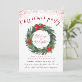 Vrolijk en helder kerstfeest kaart (Staand voorkant)