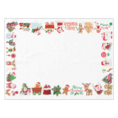 Vrolijk en helder kerstfeest | Klein Tafelkleed (Voorkant (Horizontaal))