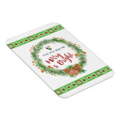 Vrolijk en helder kerstfeest magneet (Rechterzijde)