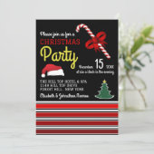 Vrolijk en helder, Kerstfeest uitnodiging (Staand voorkant)