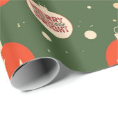 Vrolijk en helder kerstfoto cadeaupapier (Rol Hoek)