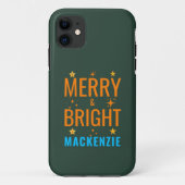 Vrolijk en helder kerstgenot: feestelijk op maat Case-Mate iPhone case (Achterkant)