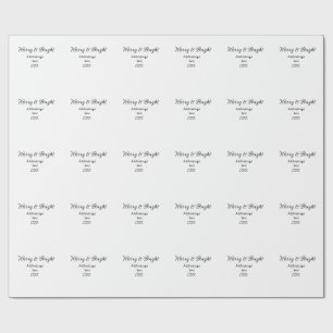 Vrolijk en helder kerstvakantie en berichtjaar cadeaupapier