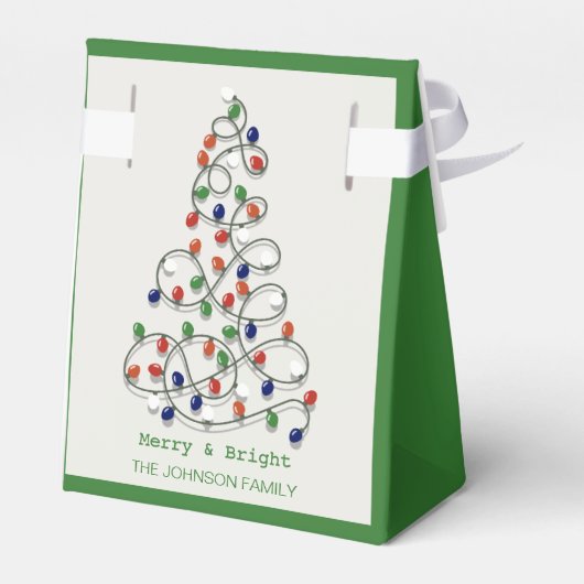 Vrolijk en helder licht Graphic Bedankdoosjes (Achterkant)