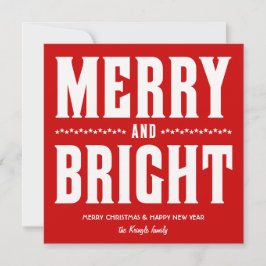 Vrolijk en Helder met altSterren van de Foto van Feestdagenkaart