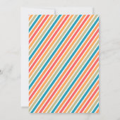 Vrolijk en helder Retro Kleurrijk Kerstfeest Kaart (Achterkant)