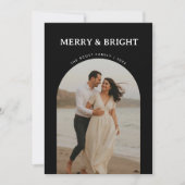 Vrolijk en helder romantisch paar Kerstmis Feestdagenkaart (Voorkant)