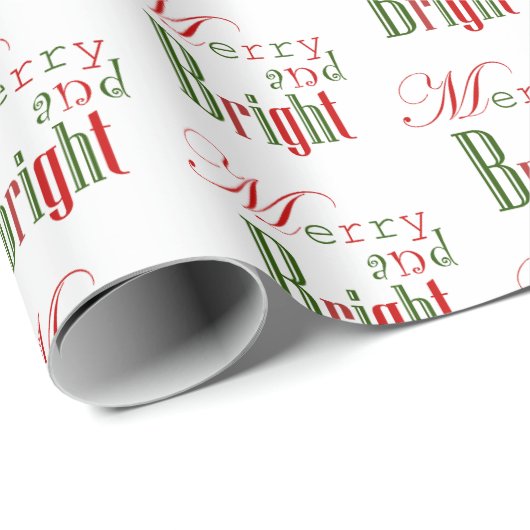 Vrolijk en helder, rood 'n groen cadeaupapier (Rol Hoek)