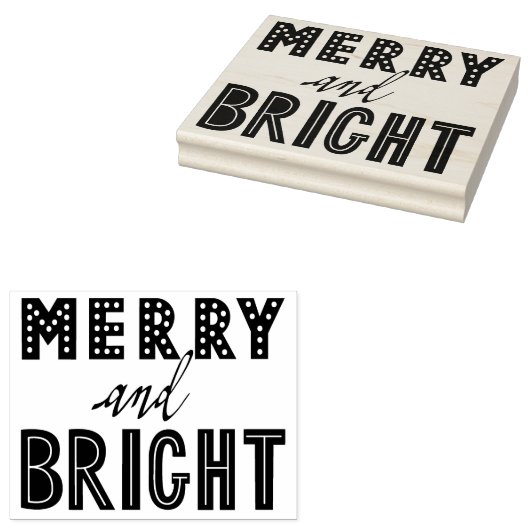 Vrolijk en helder rubberen stempel (Gestempeld)