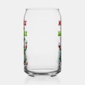 Vrolijk en helder sneeuwman blikvorm glas (Links)