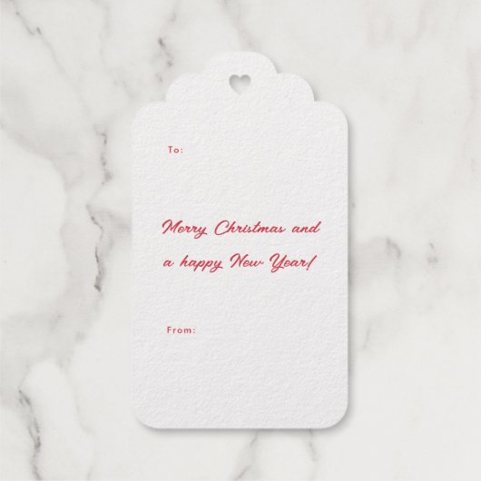 Vrolijk en helder Sparkle Kerstmis Cadeaulabels (Achterkant)