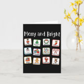 Vrolijk en helder spraaktherapeut AAC SLP Kerstmis Kaart (Gele Bloem)