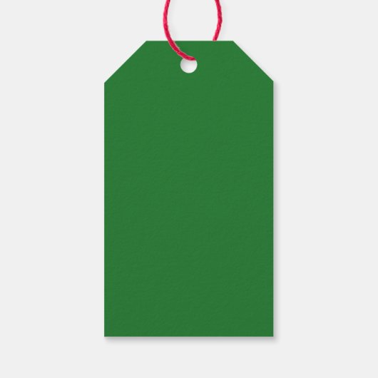 Vrolijk en helder tot groen, modern kerstfeest cadeaulabel (Achterkant)