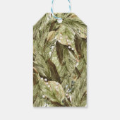 Vrolijk en Helder Waterverf Kerstkrans Cadeaulabel (Achterkant)