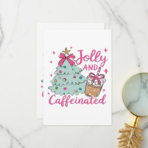 Vrolijk en vol cafeïne bedankkaart