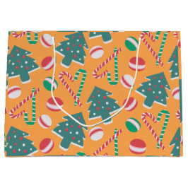 Vrolijk en zoet kerstfeest groot cadeauzakje