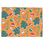 Vrolijk en zoet kerstfeest groot cadeauzakje (Achterkant)