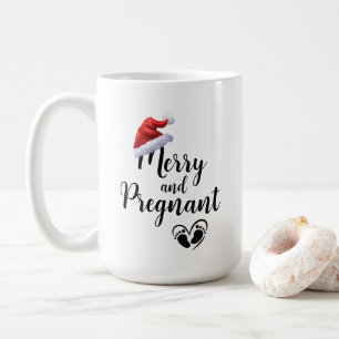 Vrolijk en Zwanger Kerstvakantie Baby Koffiemok