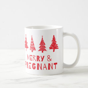 Vrolijk en zwanger met Kerstmis Koffiemok