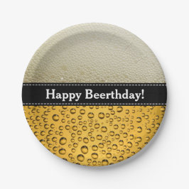 Vrolijk feest. Vreemde verjaardag of een tekst Papieren Bordje