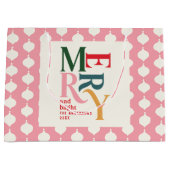 Vrolijk  feestdagen groot cadeauzakje (Voorkant)