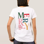 Vrolijk feestdagen t-shirt (Achterkant)