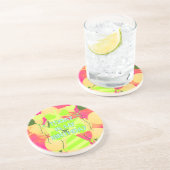 Vrolijk feestontwerp: vandaag is mijn verjaardag zandsteen onderzetter (Zijkant)