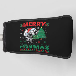 Vrolijk Fishmas Vis Vist Papa Visser Kerstmis Golfheadcover