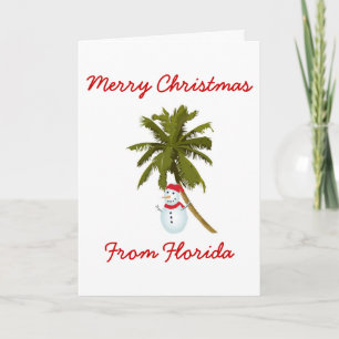 Vrolijk Florida kerst Feestdagen Kaart