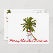 Vrolijk Florida kerst Feestdagenkaart (Voorkant / Achterkant)