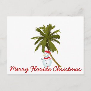 Vrolijk Florida kerst Feestdagenkaart