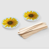 Vrolijk geel Zonnebloem Hand Fans Handwaaier (Niet-gemonteerd)