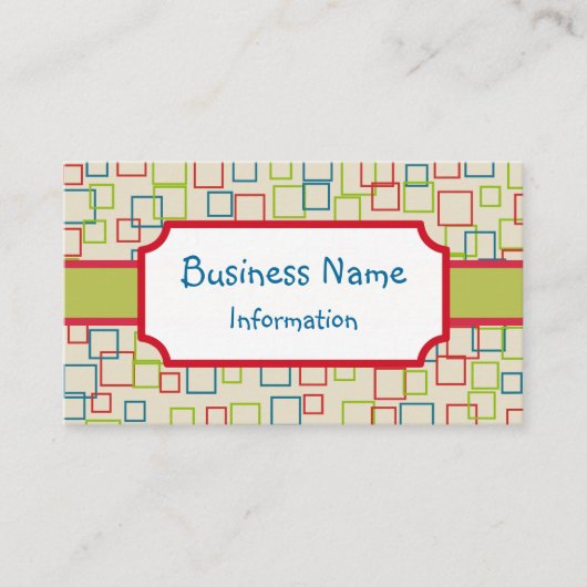 Vrolijk Gepersonaliseerd Visitekaartje (Voorkant)