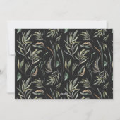 Vrolijk & getrouwd Elegante foto modern botanisch Feestdagenkaart (Achterkant)