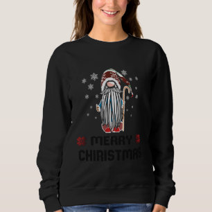 Vrolijk God Jul Zweeds Kerstmis Tomte Gnome Zweden Trui