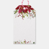 Vrolijk groen Vrolijk Kerstfeest Kraft Cadeaulabel (Achterkant)