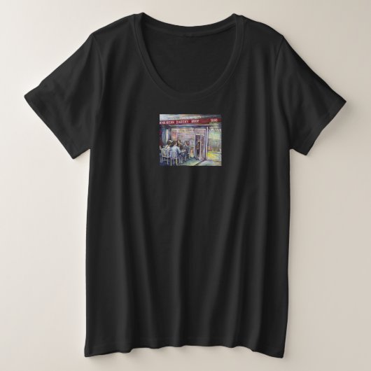 vrolijk grote maat t-shirt (Design voorkant)