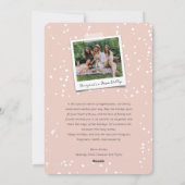 Vrolijk handschrift script stijlvolle kerst foto feestdagenkaart (Achterkant)