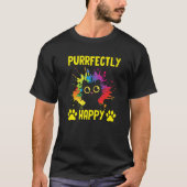 Vrolijk Happy Cat Pun Friends Kitten Buddy Posi T-shirt (Voorkant)